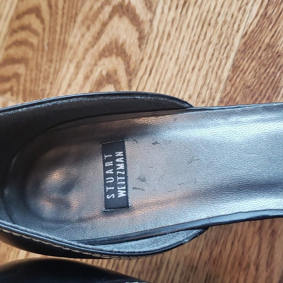 (10) Stuart Weitzman Low Kitten Heel Formal Made in Spain Office Buckle Accent - Picture 8 of 14